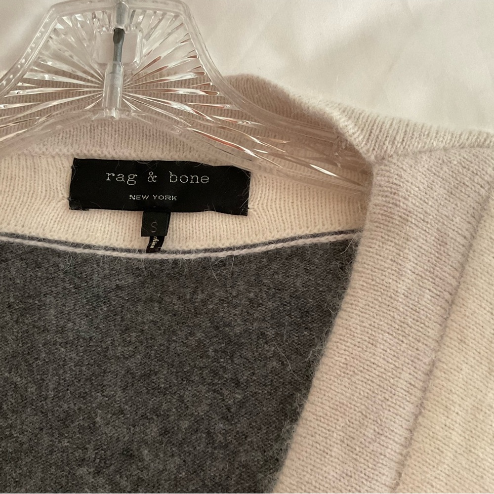 rag & bone Charcoal and Cream Cardigan - Picture 2 of 2